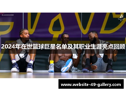 2024年在世篮球巨星名单及其职业生涯亮点回顾