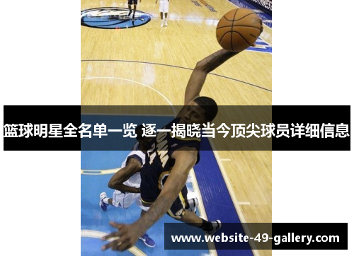 篮球明星全名单一览 逐一揭晓当今顶尖球员详细信息
